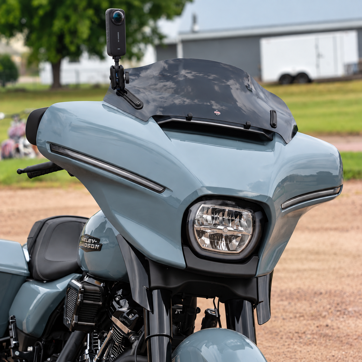 2024+ Harley-Davidson Street Glide Insta360 Camera Mount | Klock Werks Windshield