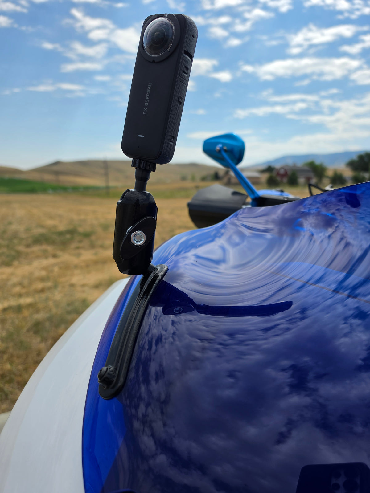 BLACK! 2024+ Harley-Davidson Road Glide Insta360 Camera Mount | Klock Werks Sport Flare
