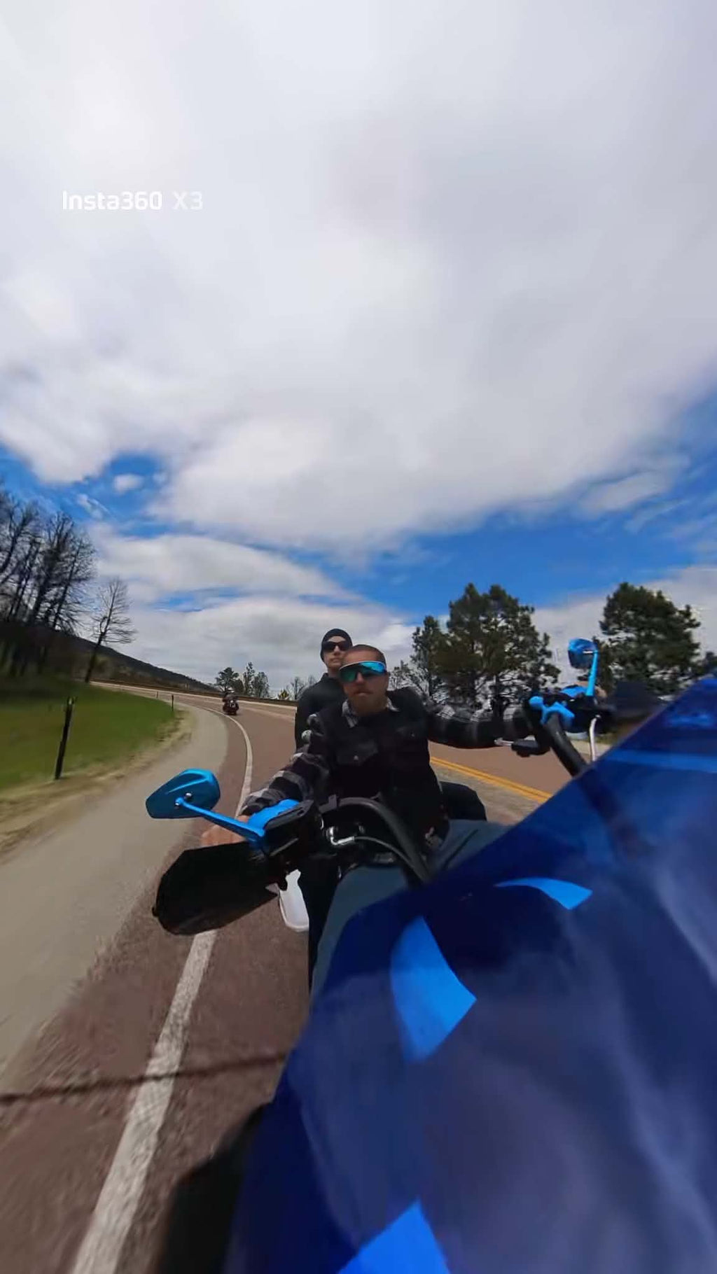 2024+ Harley Road Glide klockworks 10 inch Windshield bracket insta360 and gopro Camera Mount