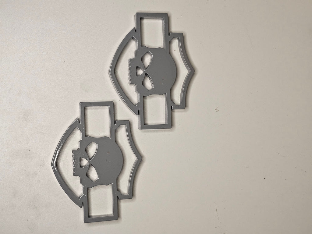 2024+ Harley-Davidson Road Glide Speaker Grill Accents (willy/bar and shield)