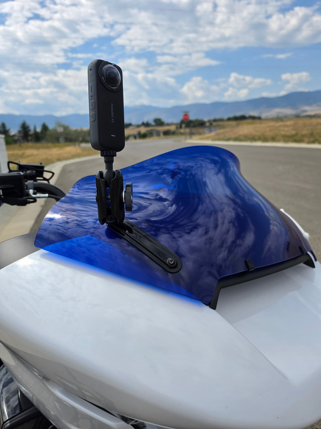 BLACK! 2024+ Harley-Davidson Road Glide Insta360 Camera Mount | Klock Werks Sport Flare