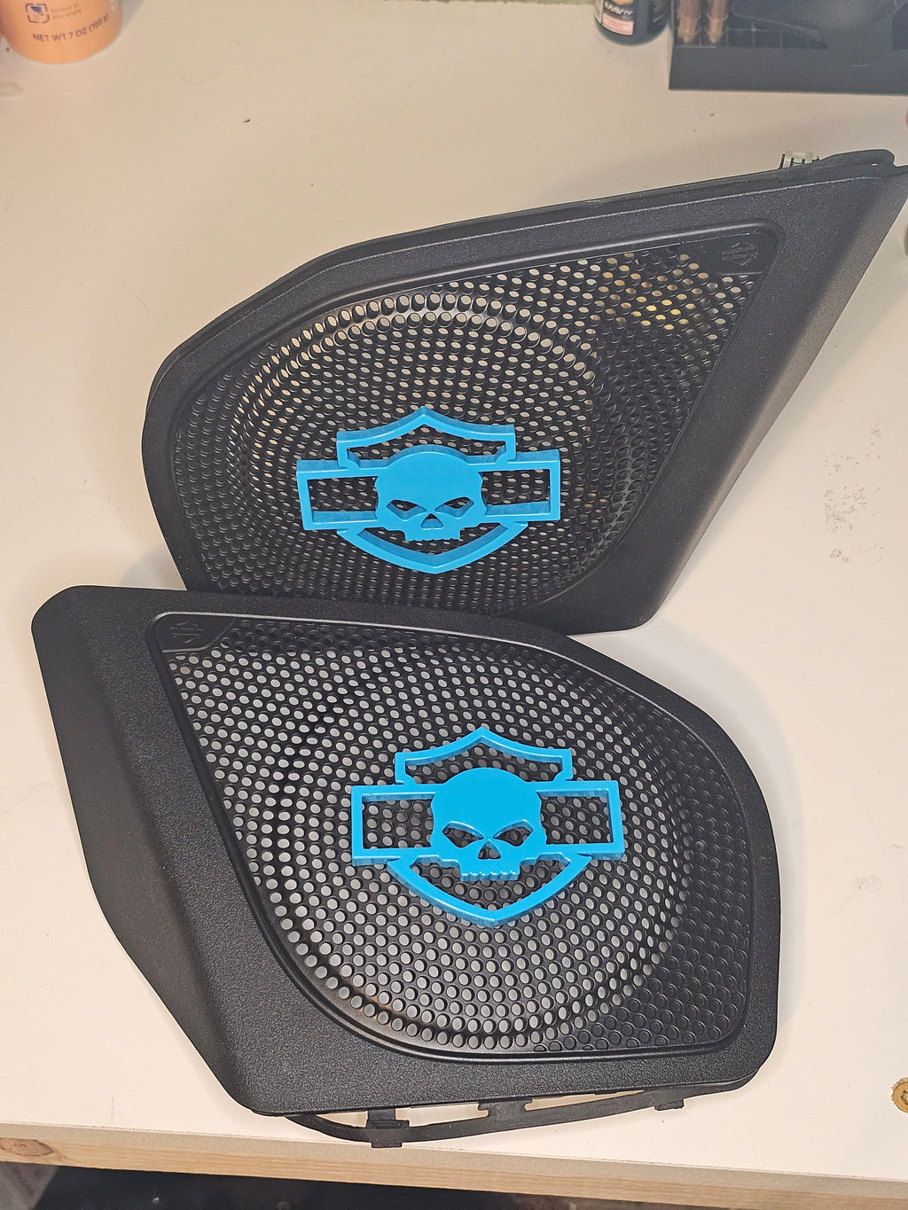 2024+ Harley-Davidson Road Glide Speaker Grill Accents (willy/bar and shield)